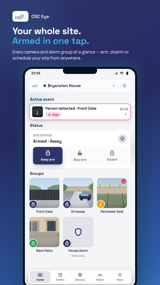 CSC Eye branded app
